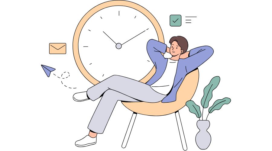 連絡を待っている