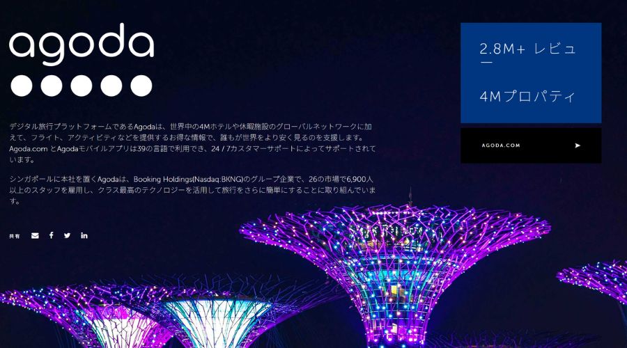 booking holdingsの公式サイト