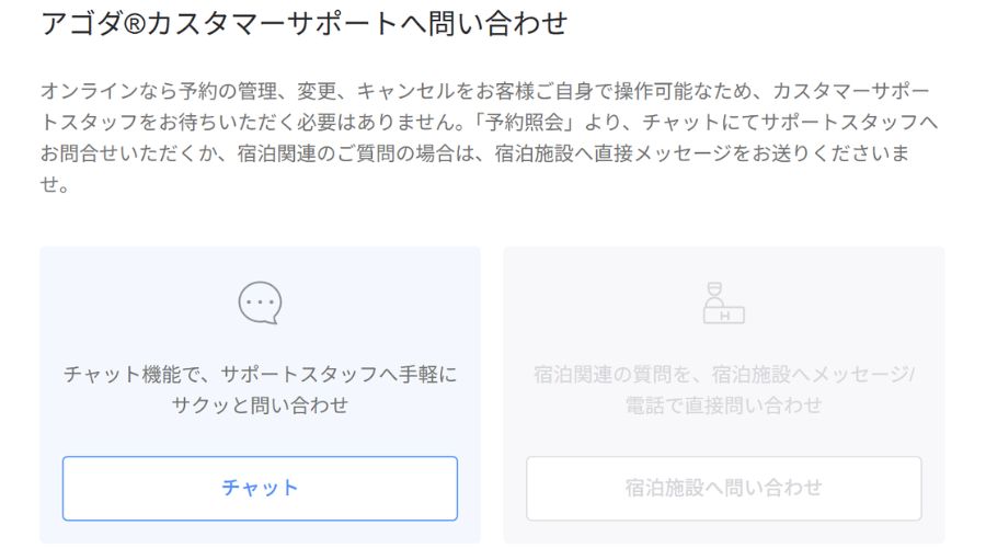 アゴダカスタマーサポート