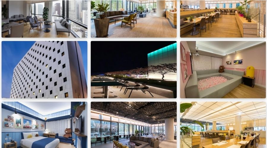 韓国のホテル内装